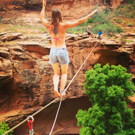 Фотосессия с канатом