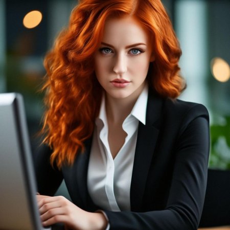 Рыжая девушка