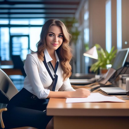 Красивые офисные девушки