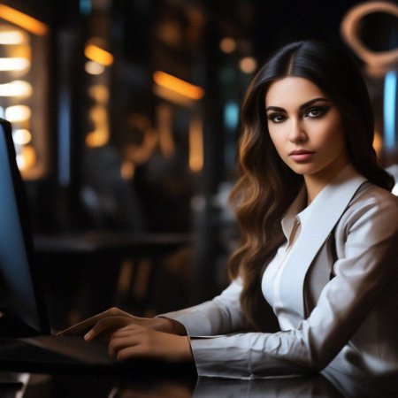 Девушка в офисе