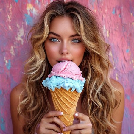 Огромное мороженое