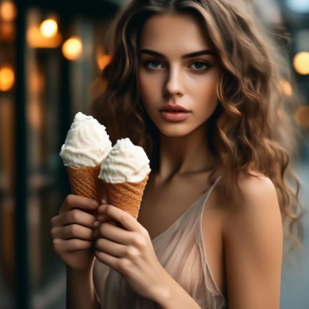 Девушка с красивой