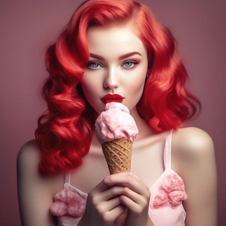 Клубничное мороженое