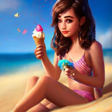 Девушек в купальниках