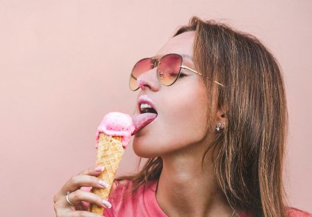 Licking Ice Cream Art