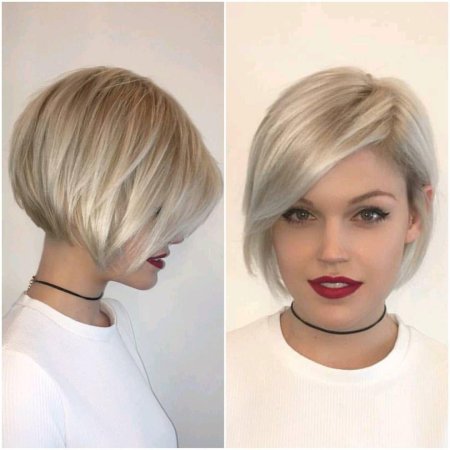 Стрижка боб каре пикси на средние волосы