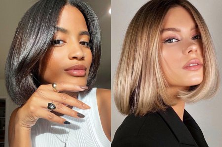 Каре Блант Боб 2020 шатенка