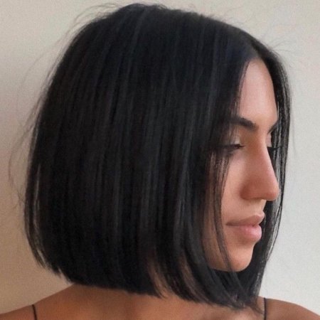 Каре на темные волосы