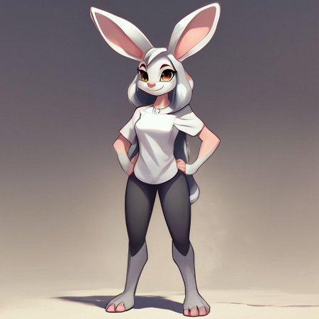 Фурри крольчиха