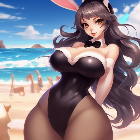 Девушка кролик