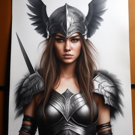 Валькирия рисунок