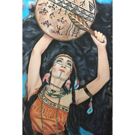 Шаманка с бубном