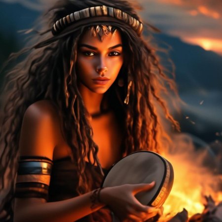 Красивая шаманка