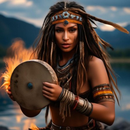 Красивая шаманка