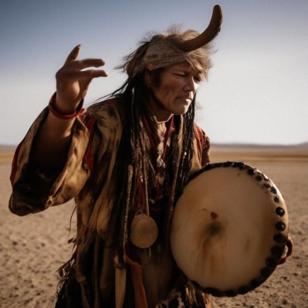 Шаман с бубном