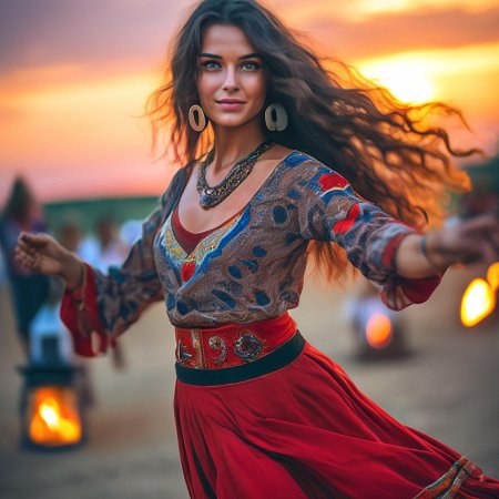 Девушка цыганка