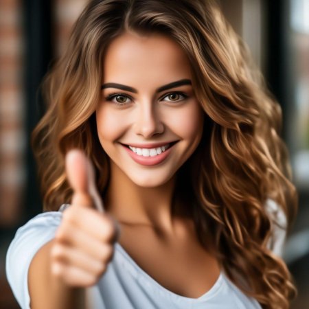 Улыбающаяся девушка