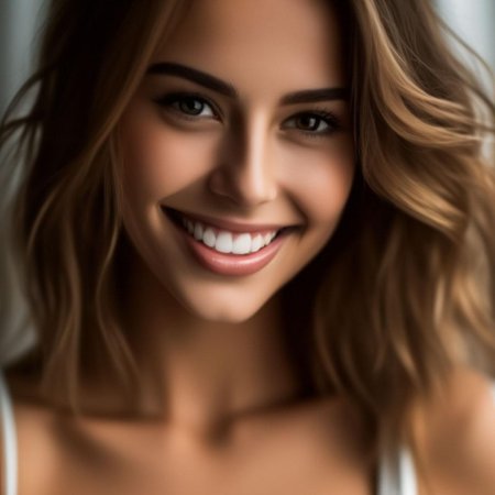 Девушка улыбка