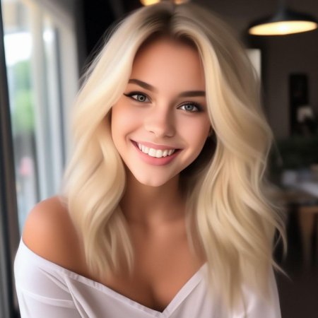 Красивая девушка блондинка