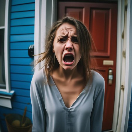 Расстроенная женщина