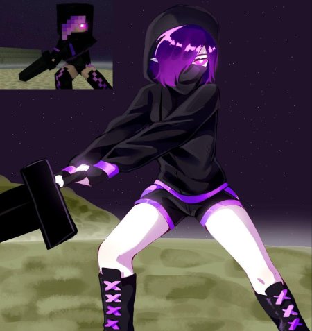 Майнкрафт эндер герл