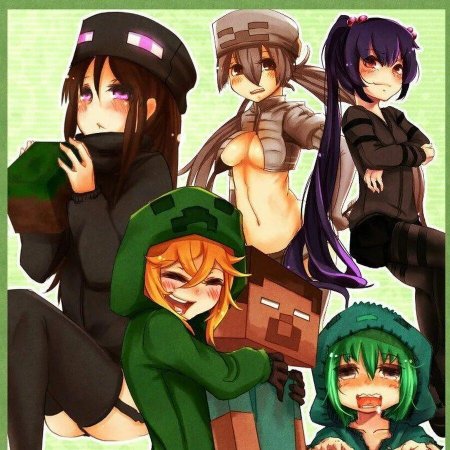 Майнкрафт Стив и ЭНДЕРМЕН девушка