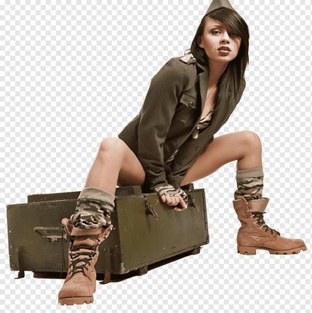 Джоанна Блисс в военной форме