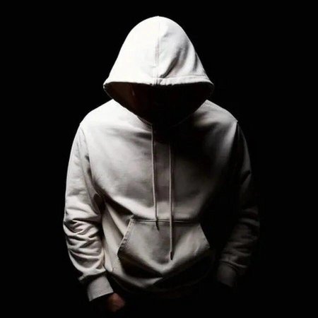 Мужчина в капюшоне без лица