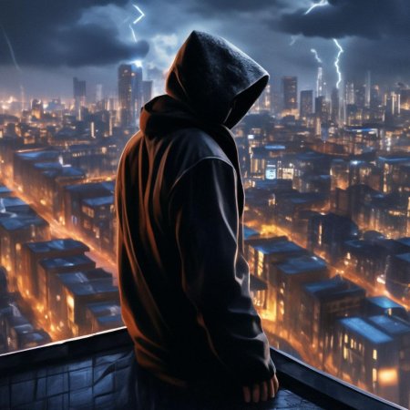 Парень в черном капюшоне