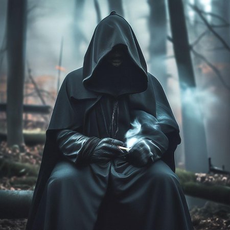 Человек в черном капюшоне