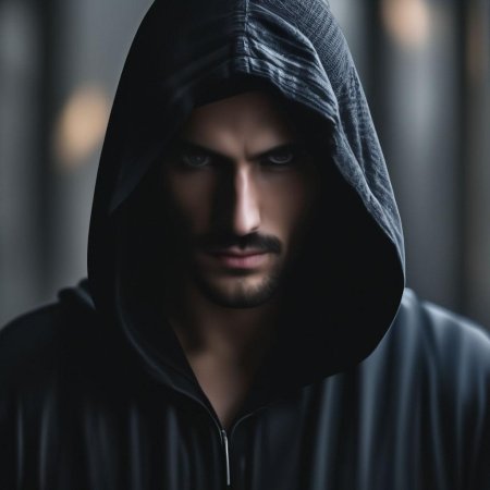 Мужчина в капюшоне без лица