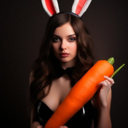 Девушка зайчик