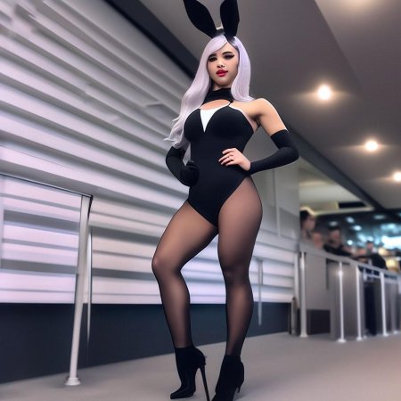 Девушка кролик