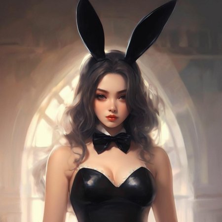 Девушка в костюме зайчика