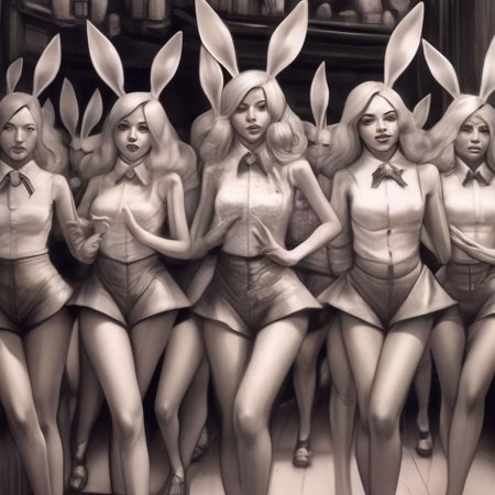 Девушка в костюме кролика