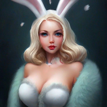 Девушка в костюме зайца