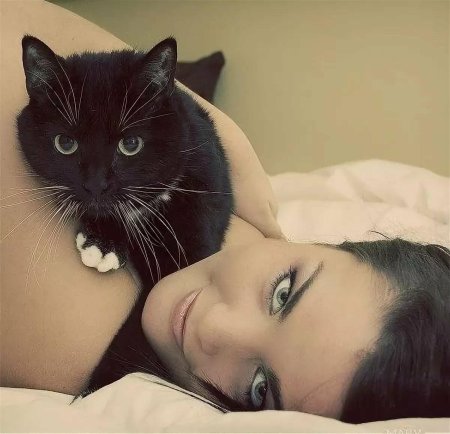 Девушка кошка