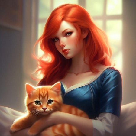 Рыжая девушка