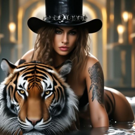 Тигр красивый