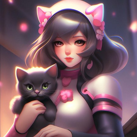 Девочка кошка