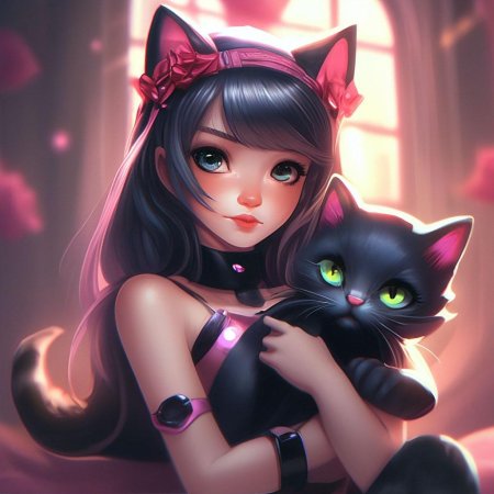 Кошка девушка