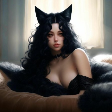 Девушка черная