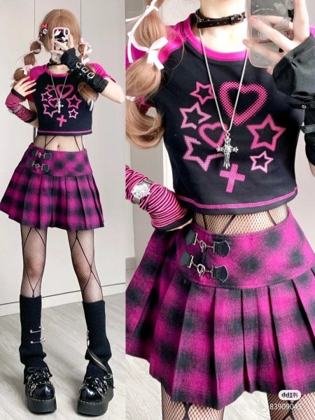 Харадзюку юбка панк