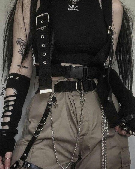 Tomboy goth outfits