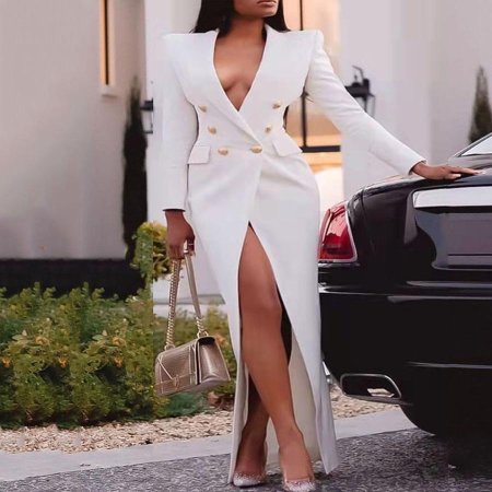 Платье пиджак макси