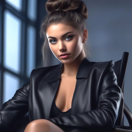 Фотосессия в пиджаке студии для девушки