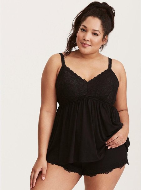 Plus Size Chemise Lace Babydoll