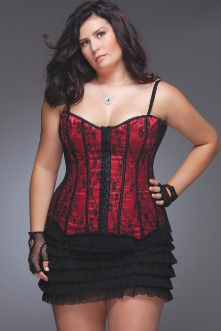 Плюс сайз в корсете