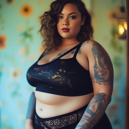 Красивая толстушка