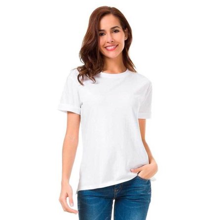 Белая футболка женская